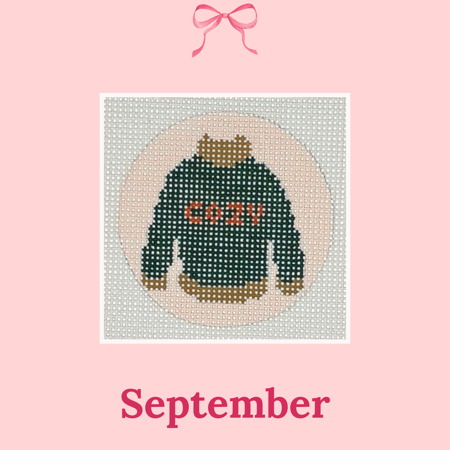 Monthly Designs, 2.25" Rounds on 18 Mesh