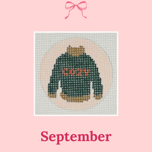 Cozy, 2.25" Round on 18 Mesh