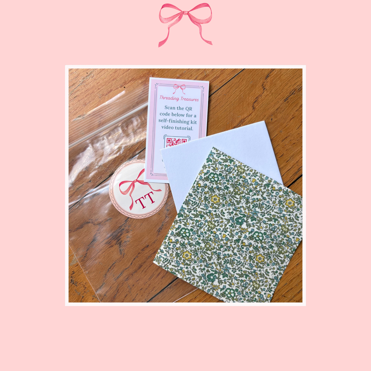 Self-Finishing Kit for 4x4 Canvases with Iron-on Fabric