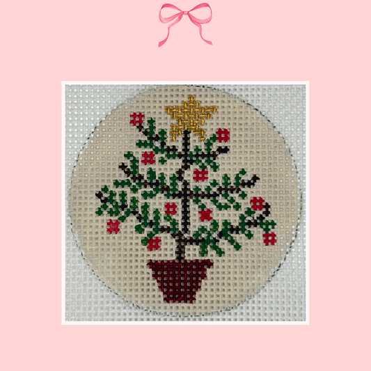 Vintage Christmas Tree on 18 Mesh