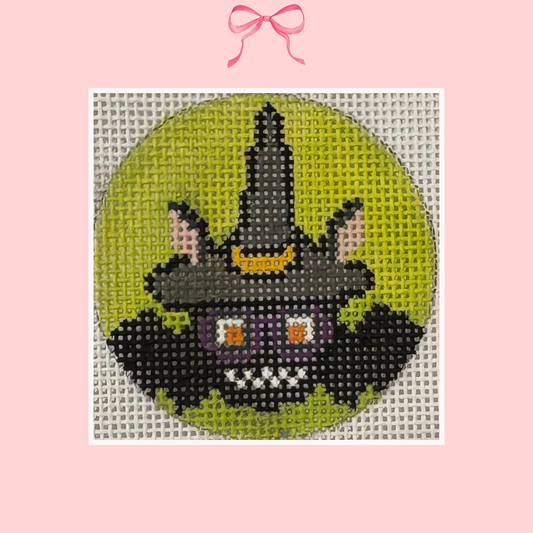 Halloween Bat on 18 Mesh