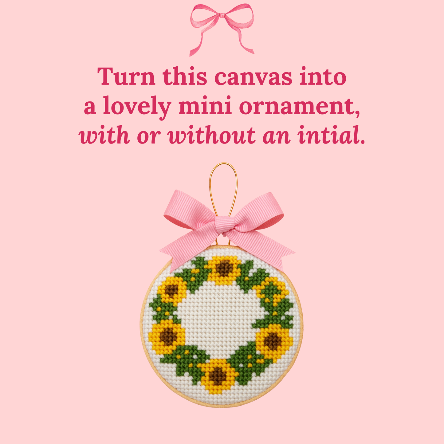 Black-Eyed Susan Wreath on 18 Mesh