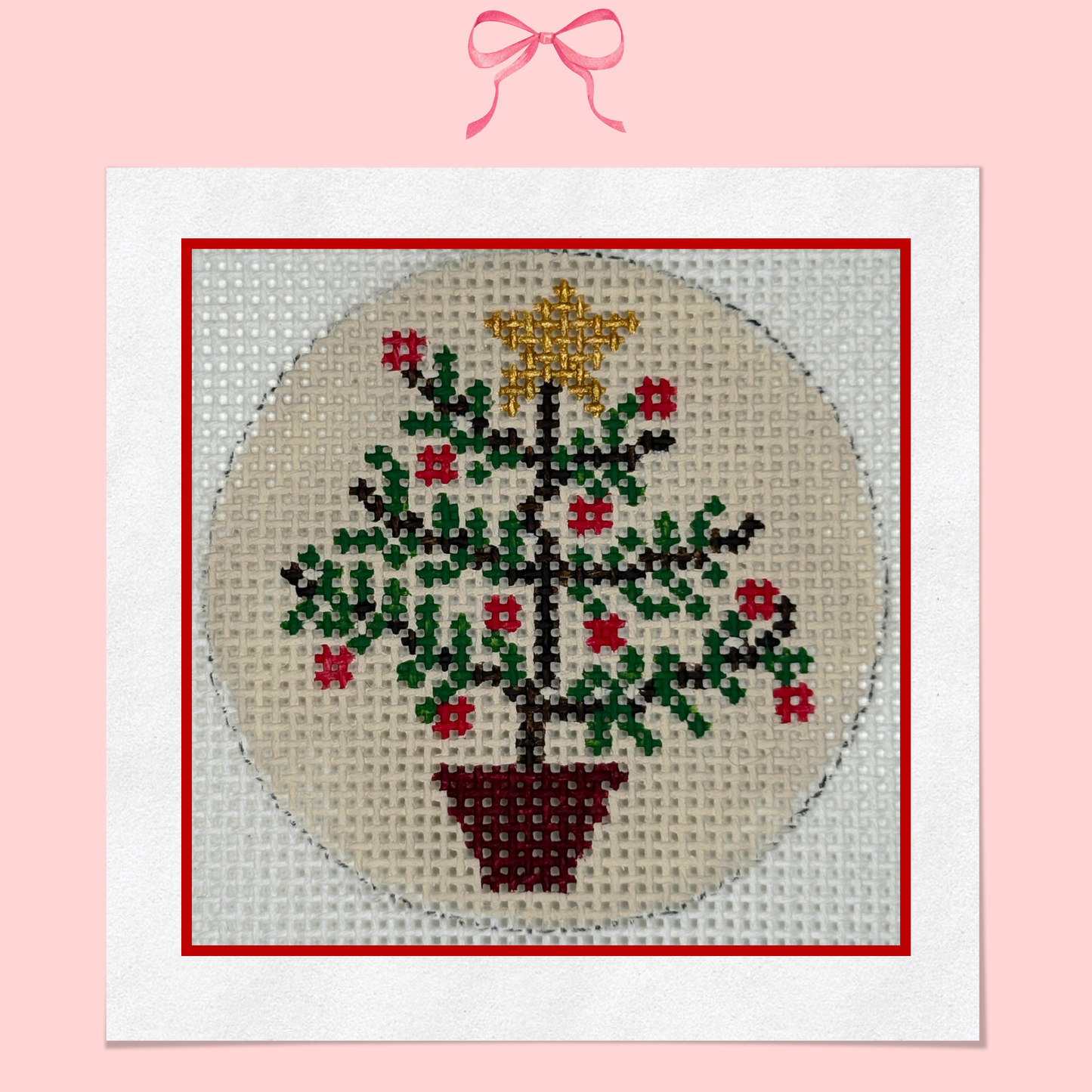 Christmas Tree, Vintage Style on 18 Mesh