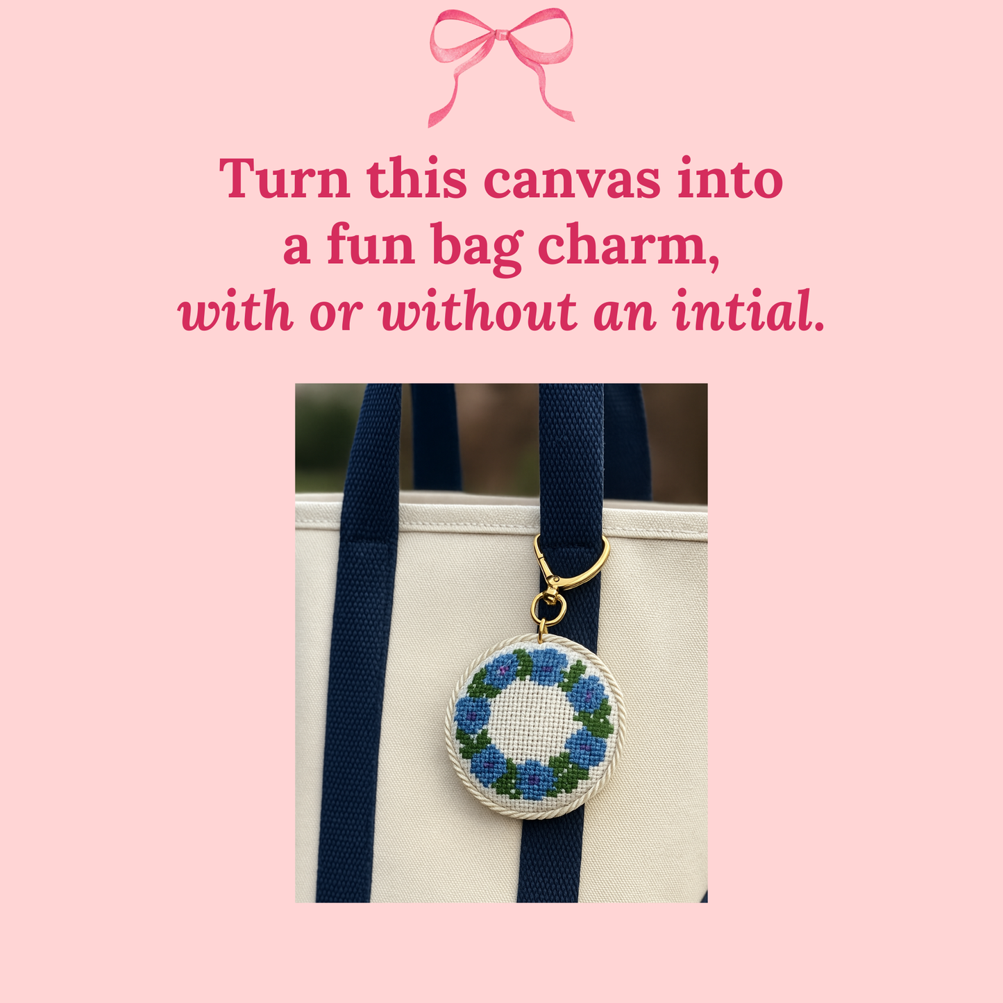 Cornflower Wreath on 18 Mesh