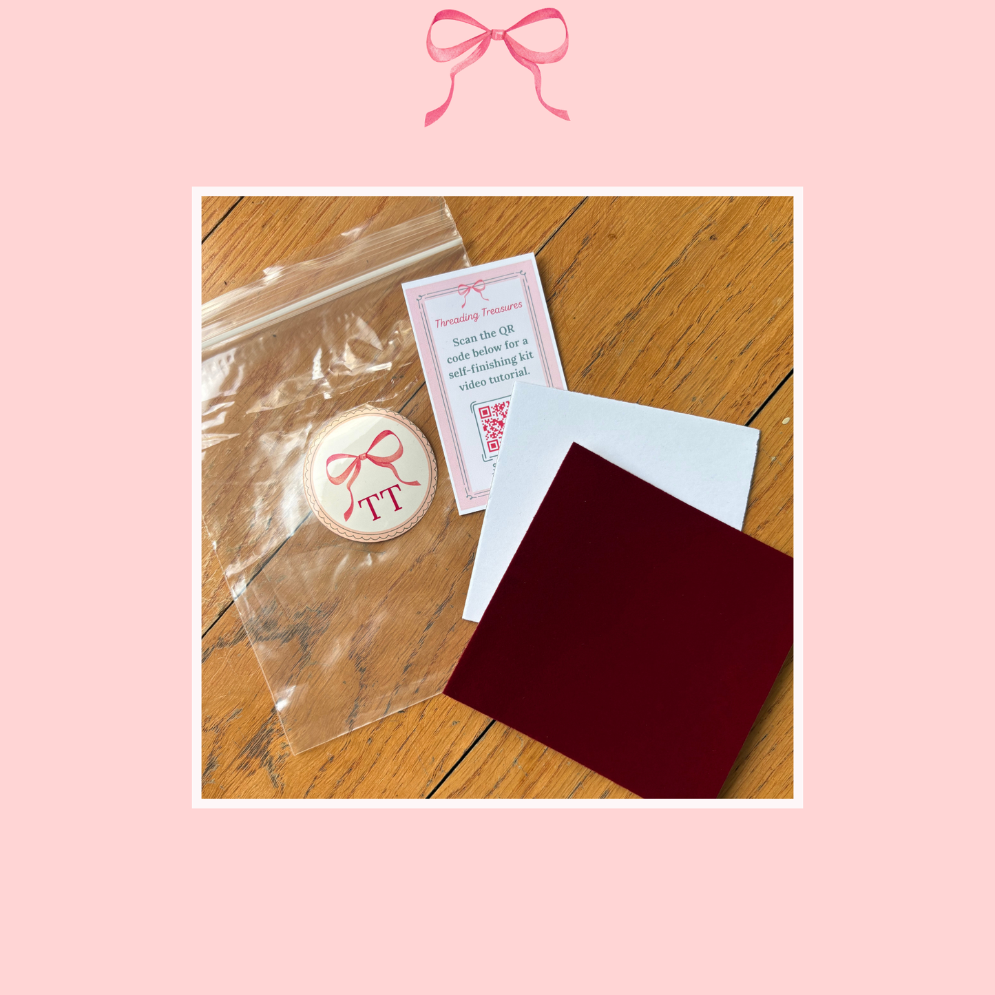 Self-Finishing Kit for 4x4 Canvases with Adhesive Fabric