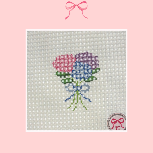 Hydrangea on 13 Mesh