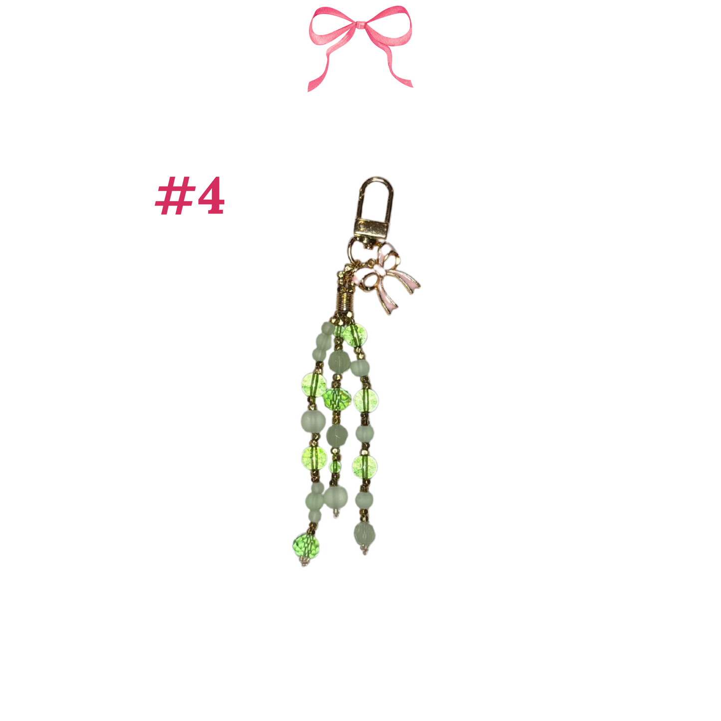 Pink Bow Scissor Fobs