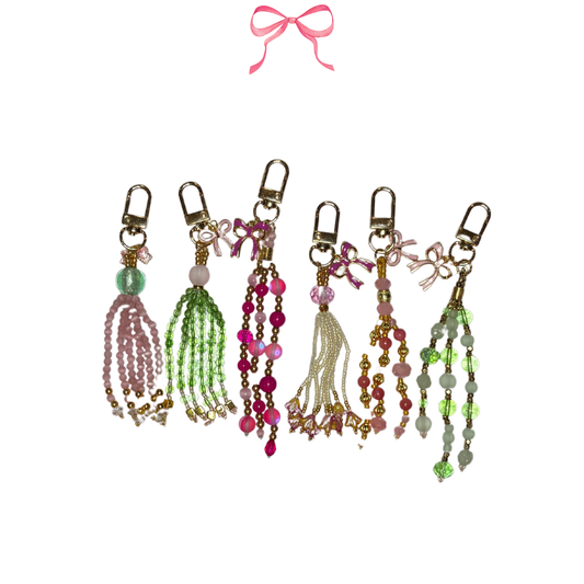 Pink Bow Scissor Fobs