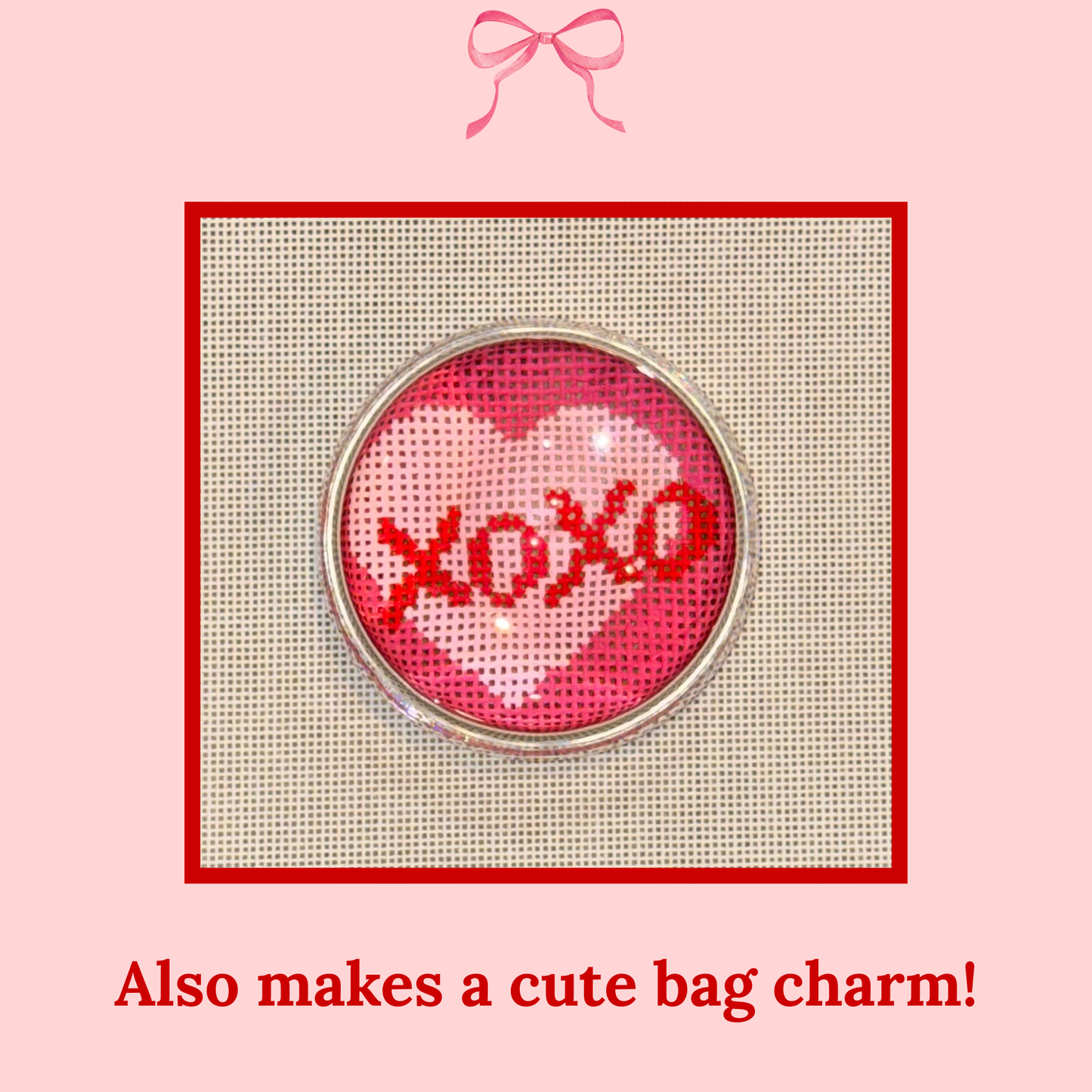 Hugs & Kisses on 18 Mesh